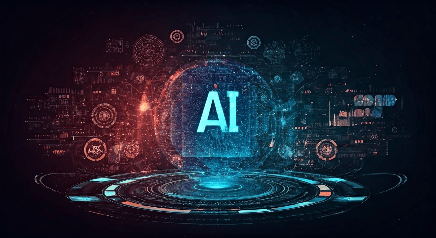 Abstract AI technology illustration