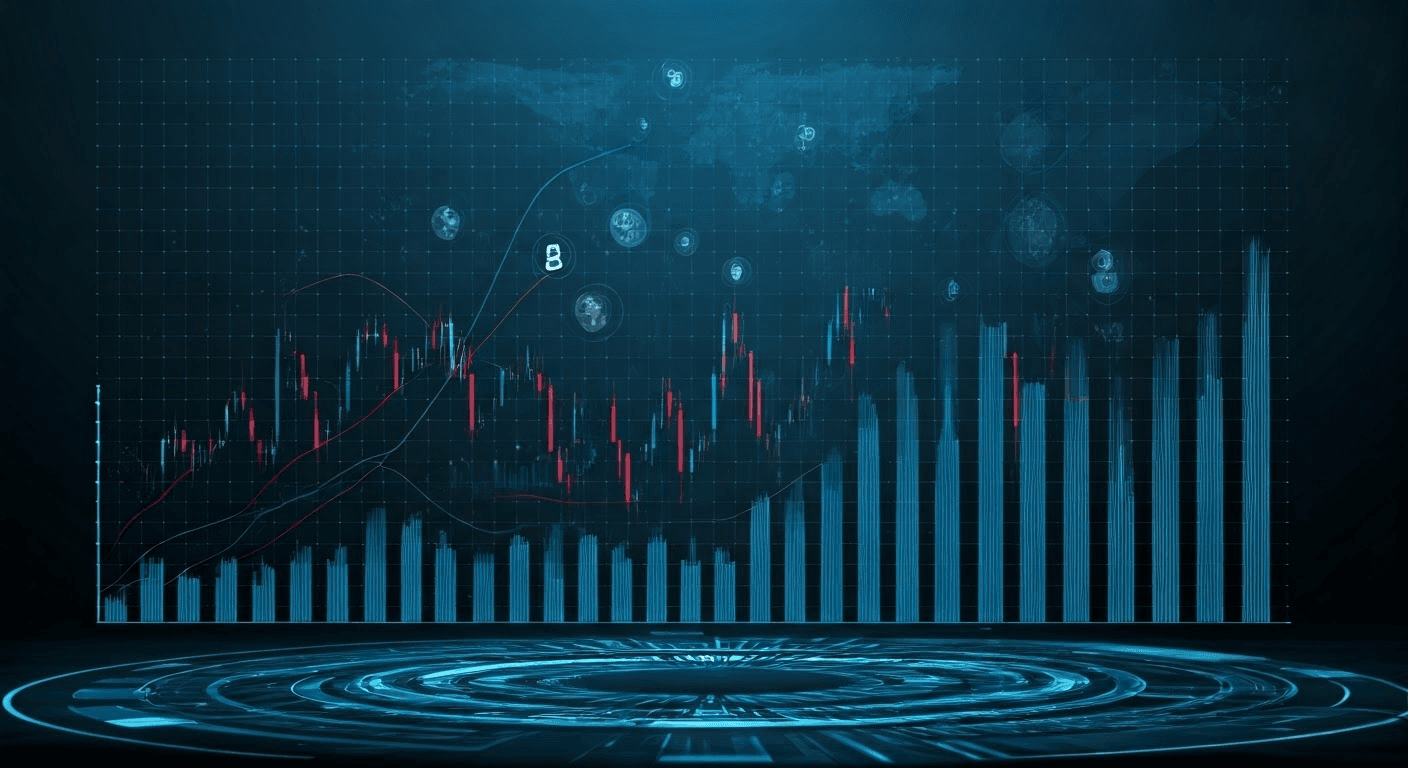 Graphical representation of crypto market cap
