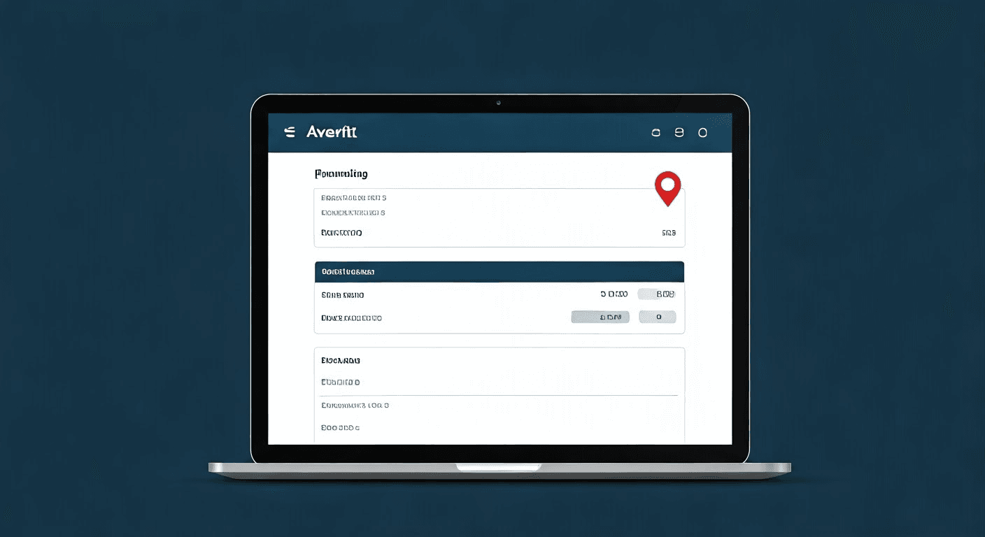 Tracking interface for Averitt shipments