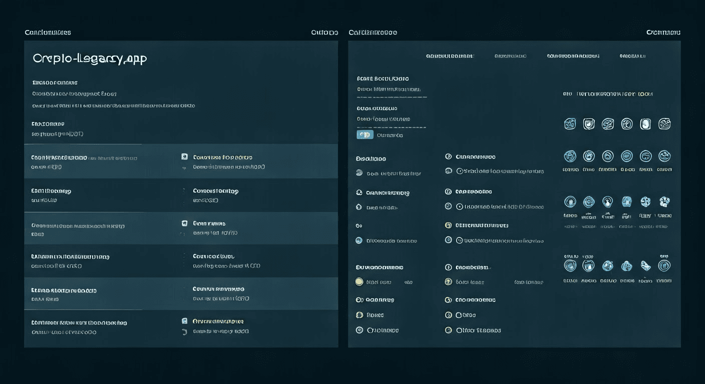 Comparison chart of software