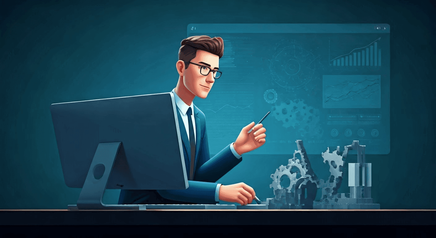 Engineer analyzing salary data