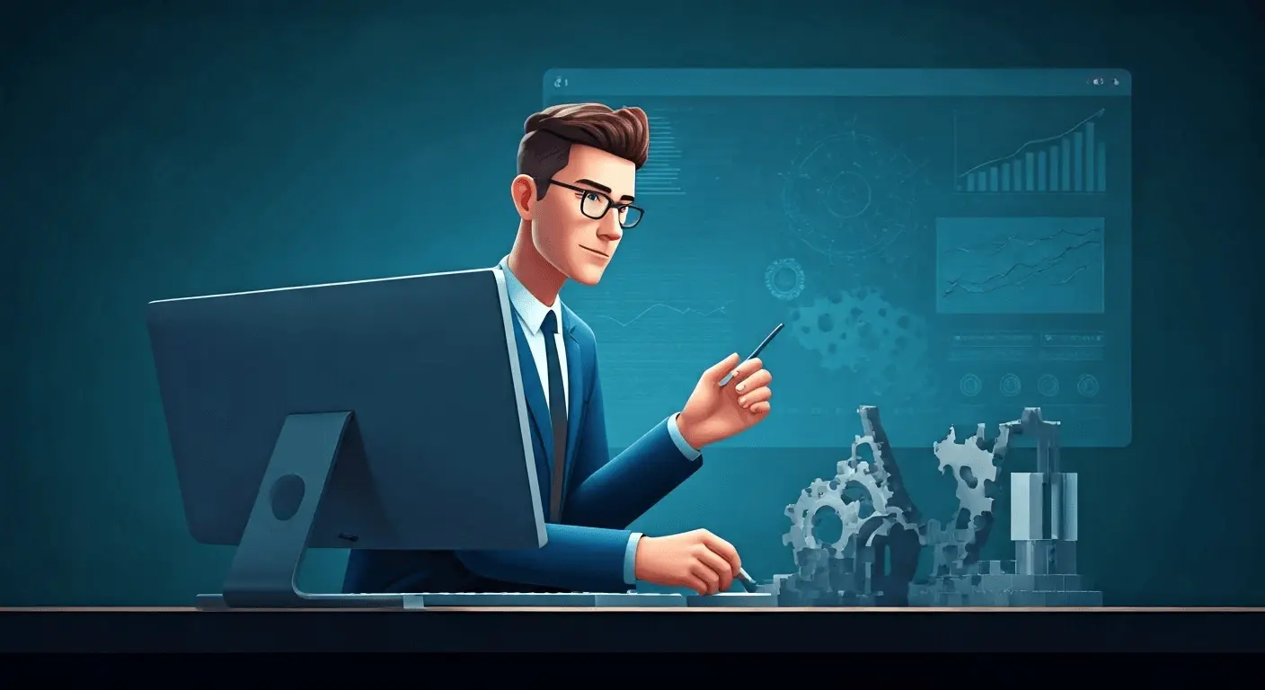 Engineer analyzing salary data