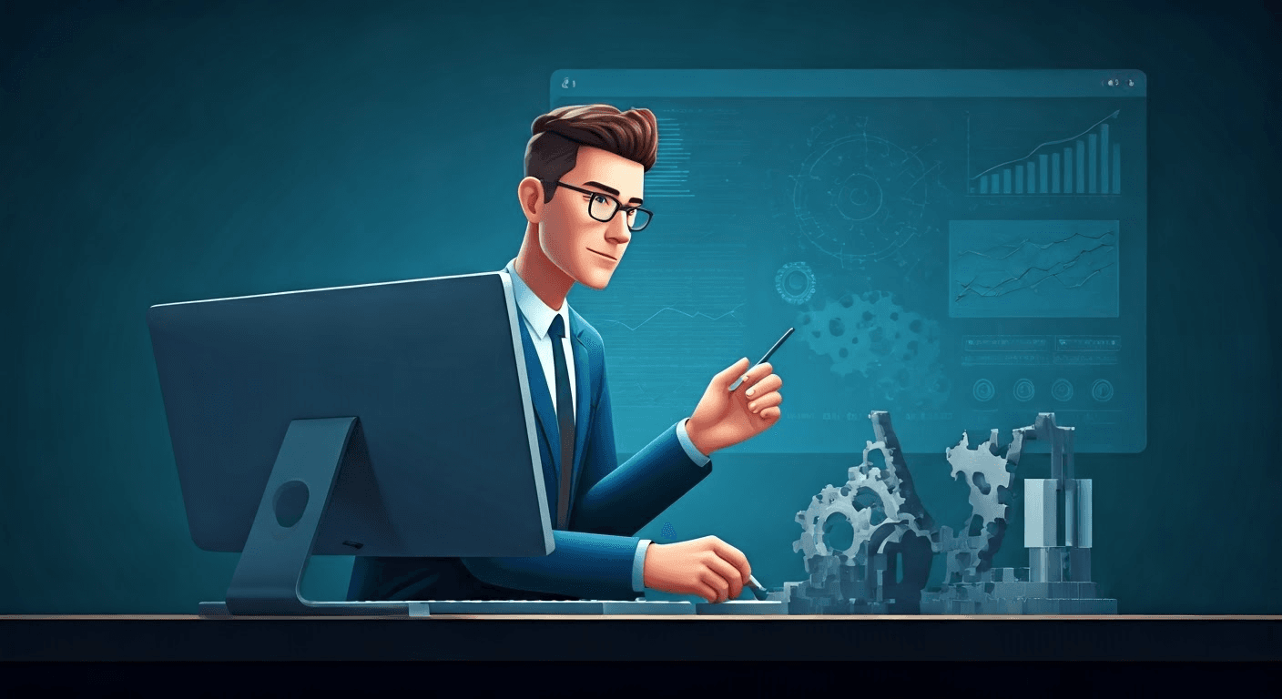 Engineer analyzing salary data