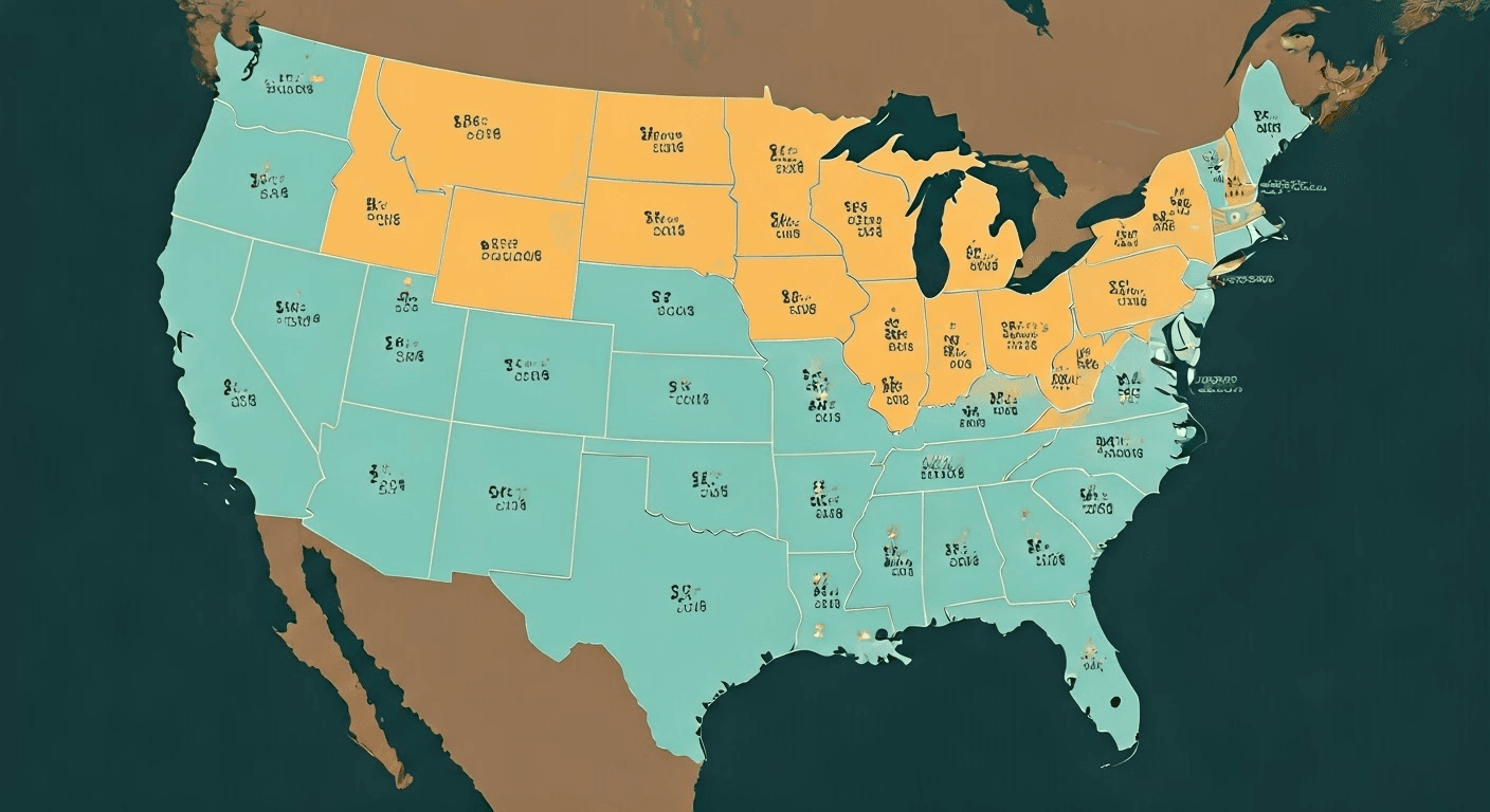 Geographic salary variations in the US