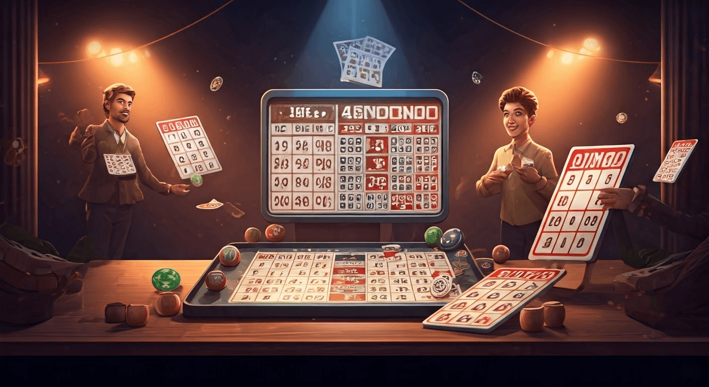 Vibrant bingo game artwork