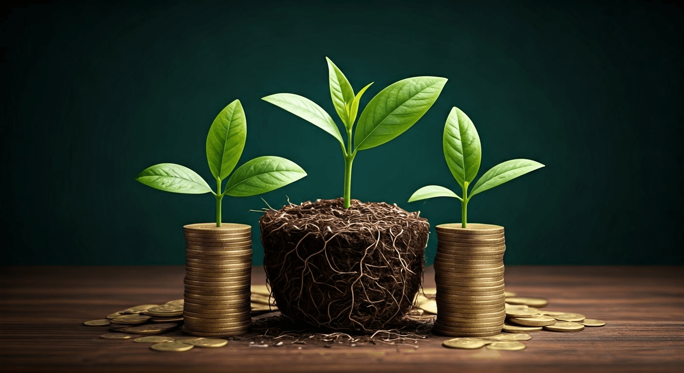 Illustration of dividend stocks growth