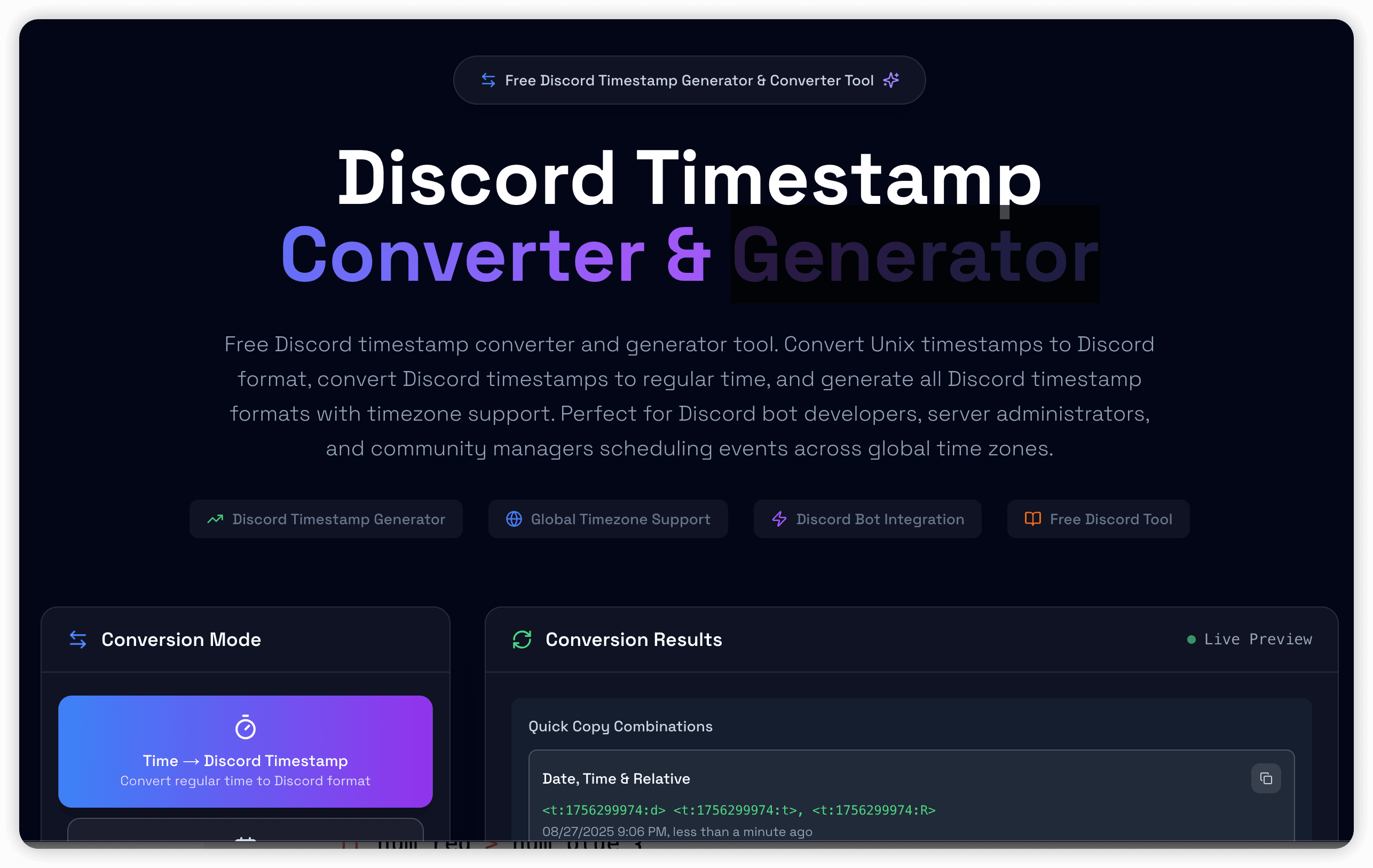 Discord Timestamp Generator: Formats, Examples, and Time Zones